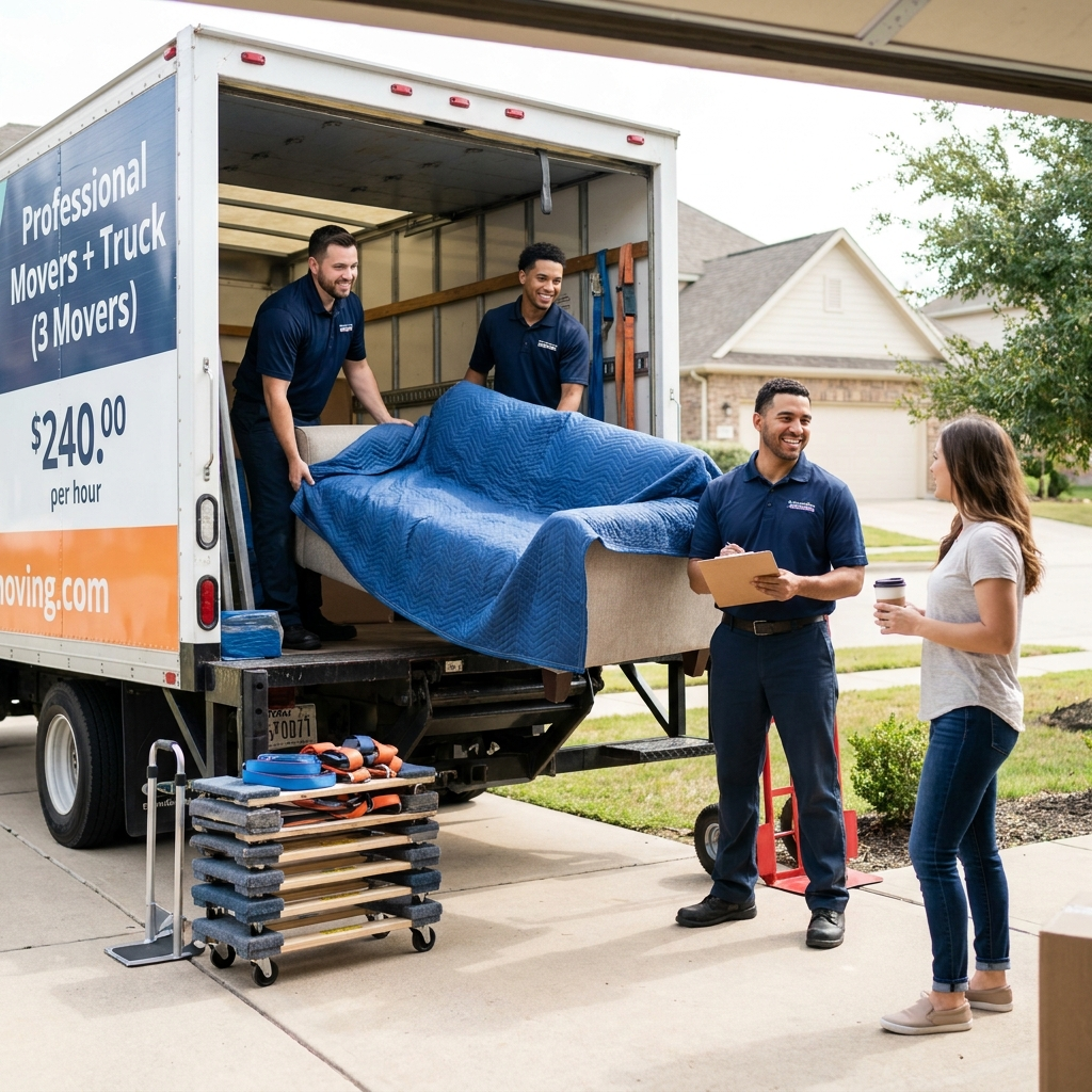 3 Professional Movers + Driver + 26'Truck