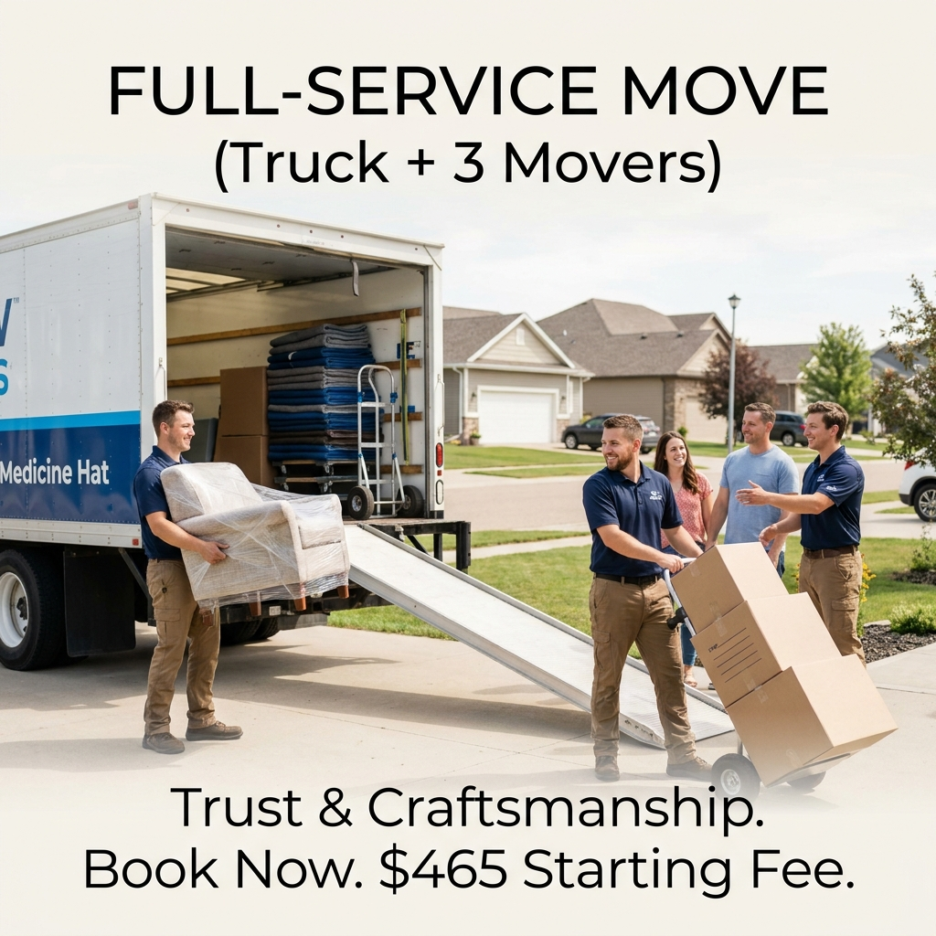 Full-Service Move (Truck + 3 Movers)