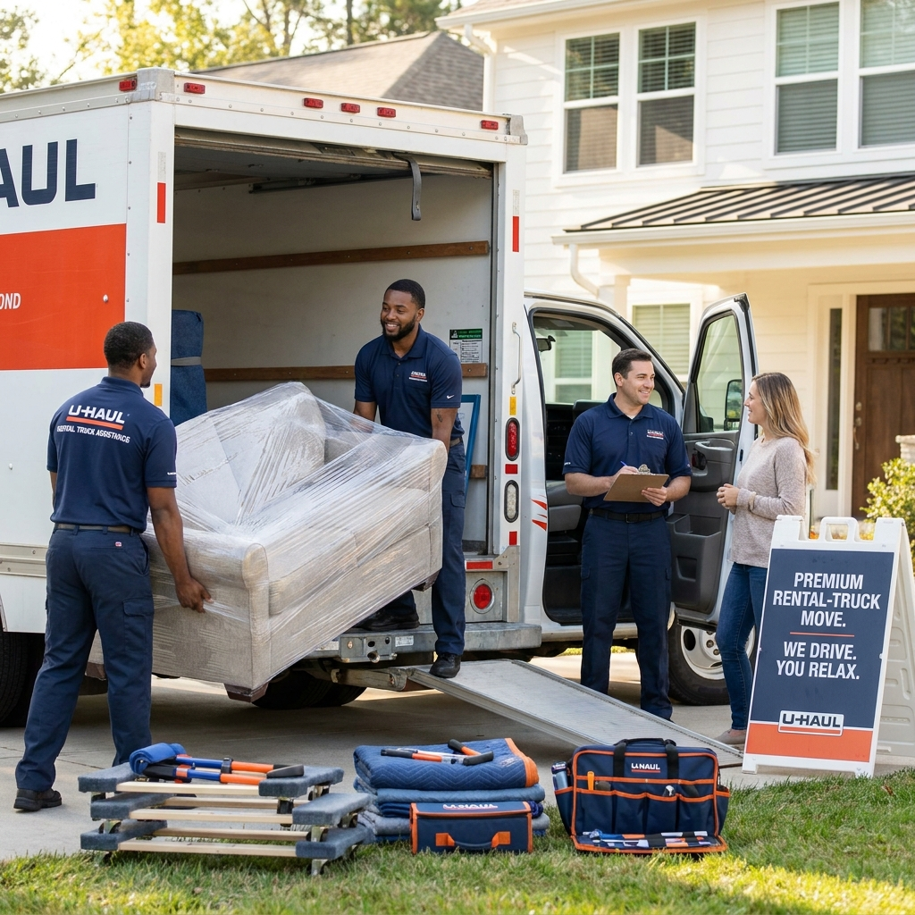 U-Haul / Rental Truck Assistance (Driver + 2/3 Movers Option)